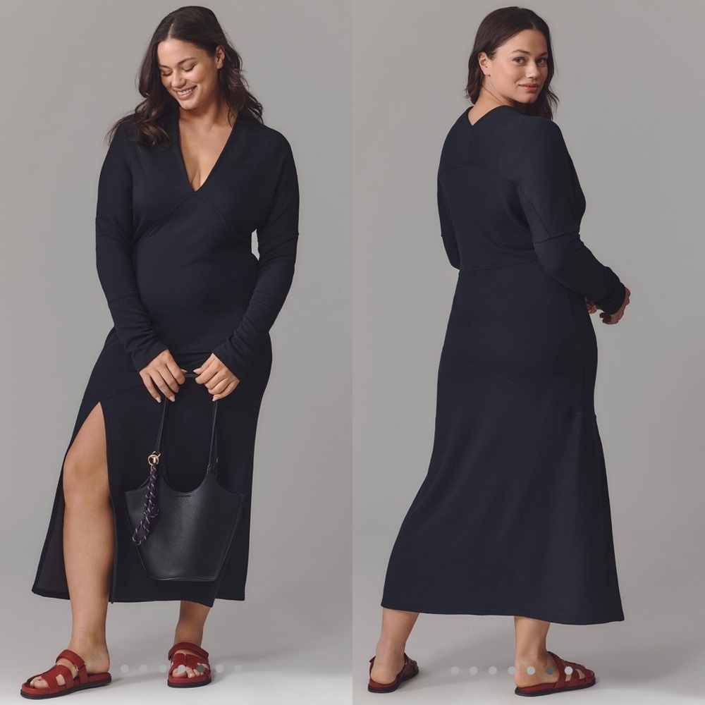 Anthropologie “Daily Practice” Black Long-Sleeve V-Neck NWT 3X